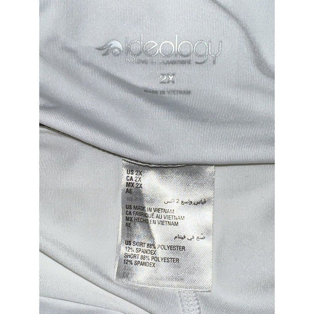 ID Ideology White Black Snake Print Tiered Skort Plus Size 2X NWT - Picture 5 of 8